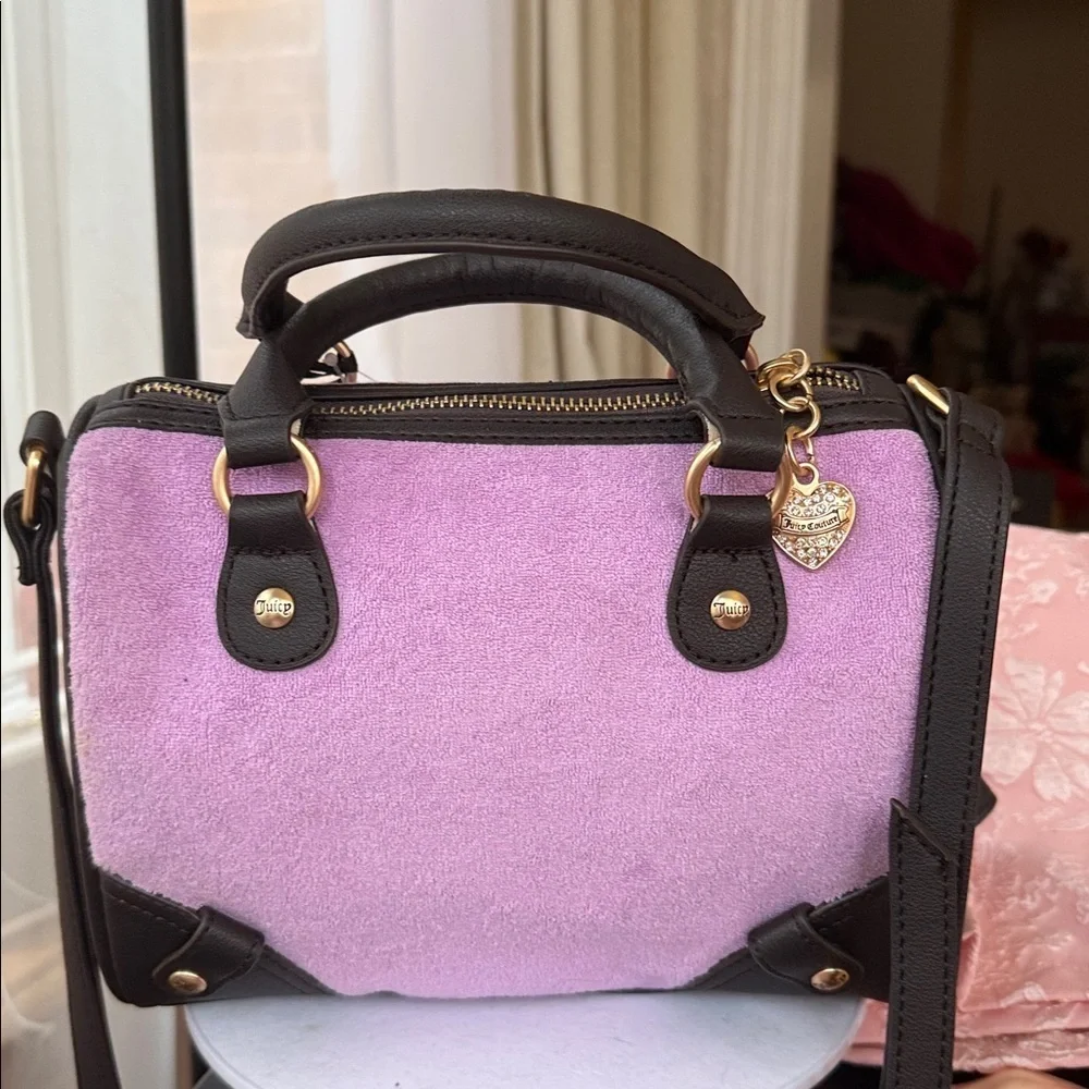 Juicy Couture Purple and Black Satchel